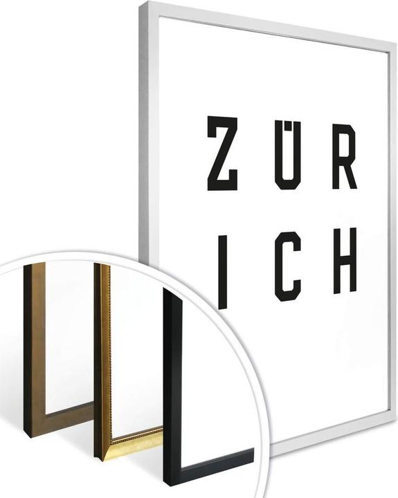 Actual product image Trenddeko Typography Zurich (30 x 40 cm)
