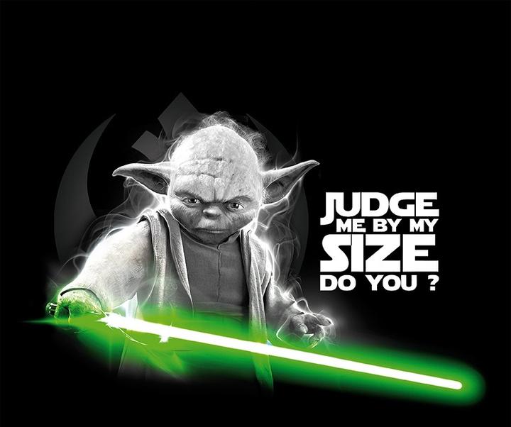Produktbild ABYstyle STAR WARS - T-Shirt Yoda Judge me... - Black (M) (M)