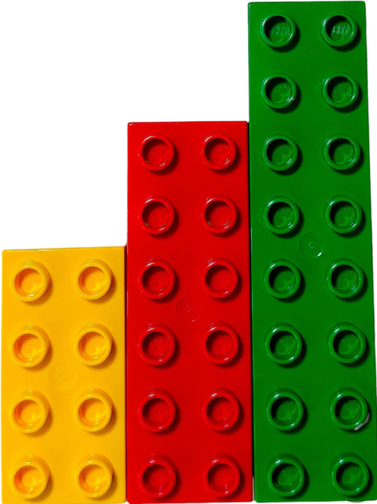 Produktbild LEGO Duplo Steine Bausteine 2x4, 2x6, 2x8 gemischt - NEU! Menge 100x