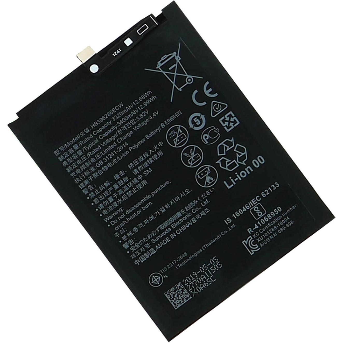 Clappio Huawei HB396286ECW 3400 mAh Akku, Smartphone Akku