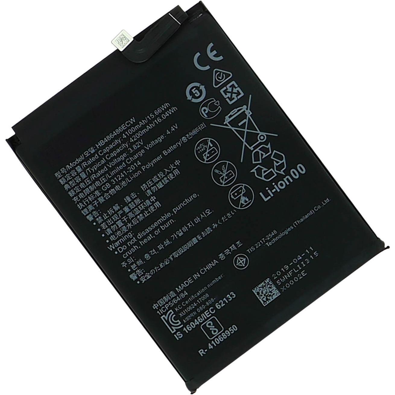 Clappio Huawei HB486486ECW 4200 mAh Akku, Smartphone Akku