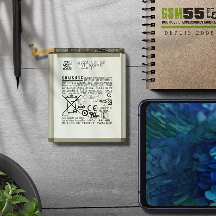 Actual product image Samsung EB-BG781ABY 4500 mAh battery