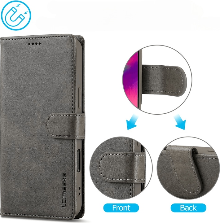 Produktbild LC.Imeeke iPhone 16 Pro - Leder Etui Hülle (Apple iPhone 16 Pro)