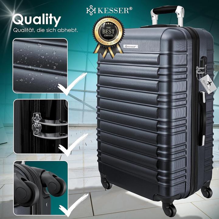Actual product image Kesser Hartschalen-Reisekoffer-Set mit Kofferwaage (120 l)