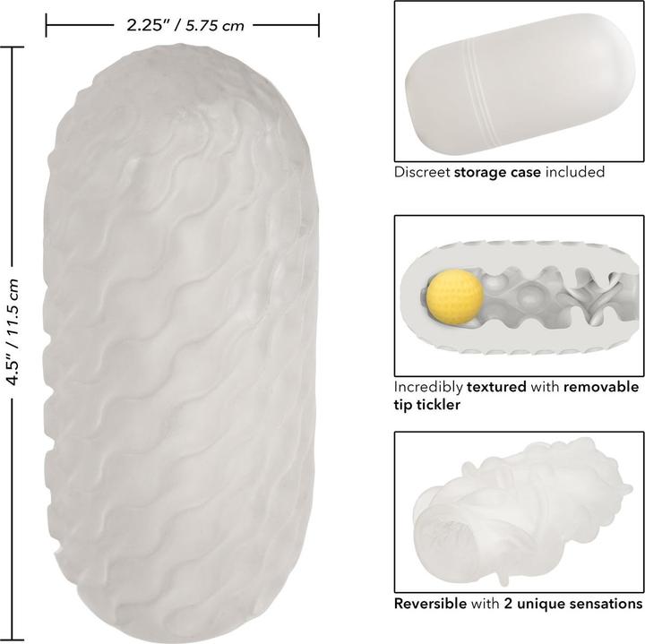 Produktbild CalExotics Boundless™ Reversible Squishy Ball Stroker - Yellow
