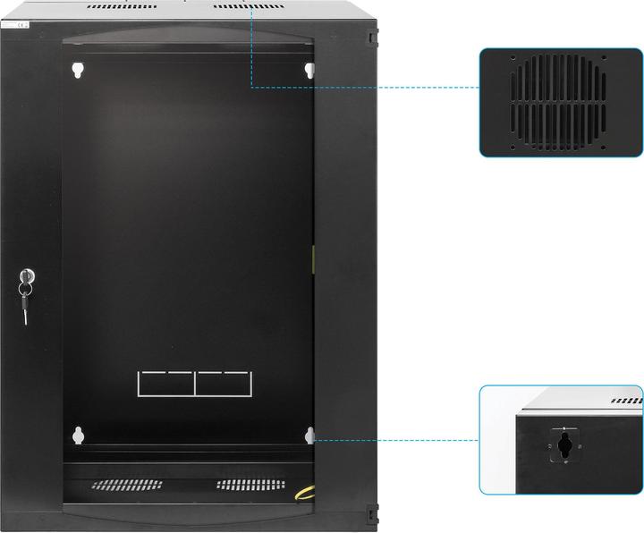 Actual product image Intellinet 19" wall distributor with swivel frame (10.86 RU, 19 inch rack)
