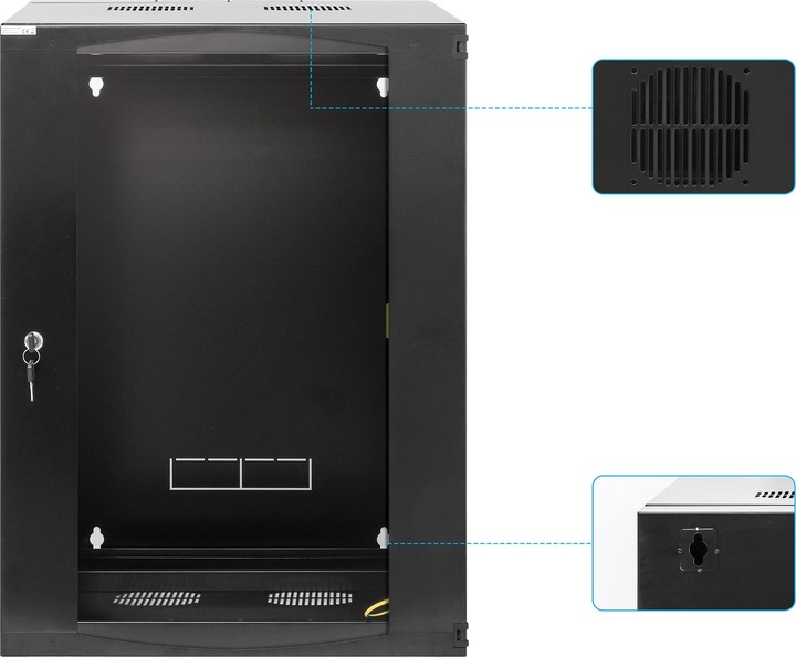 Immagine prodotto Intellinet Distributore a muro da 19" con telaio girevole (10.87 HE, Rack da 19 pollici)