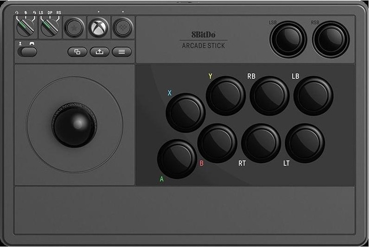 Immagine prodotto 8bitdo Arcade Stick per Xbox (nero, per Xbox, PC) (PC, Xbox One X, Xbox One S, Xbox Series X, Xbox Serie S)
