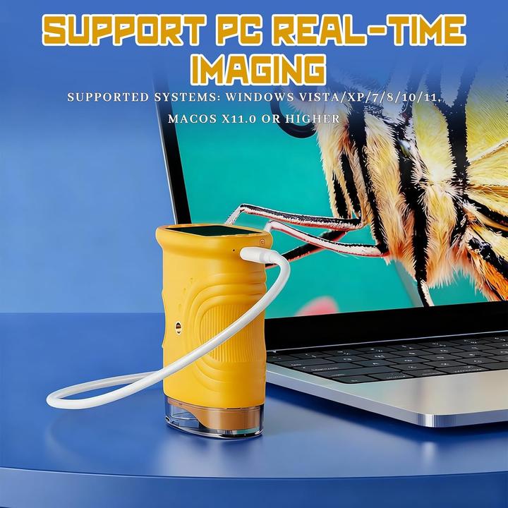 Actual product image Ahydfsr Digitales Kindermikroskop mit 1000x Vergrösserung