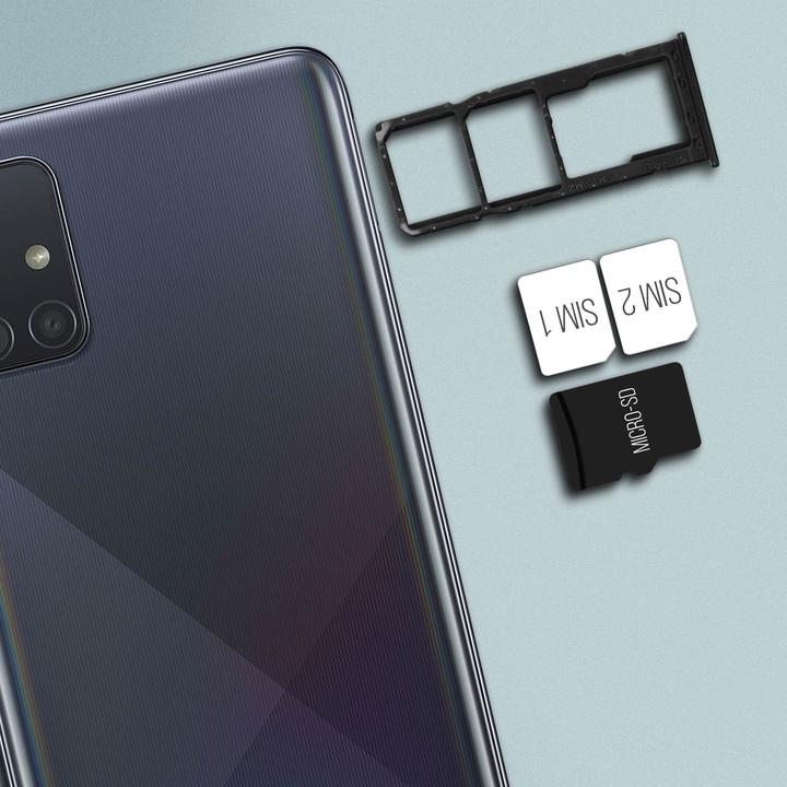 Produktbild Clappio Ersatz Sim-Halter Samsung Galaxy A51 (SIM-Halterung, Galaxy A51)