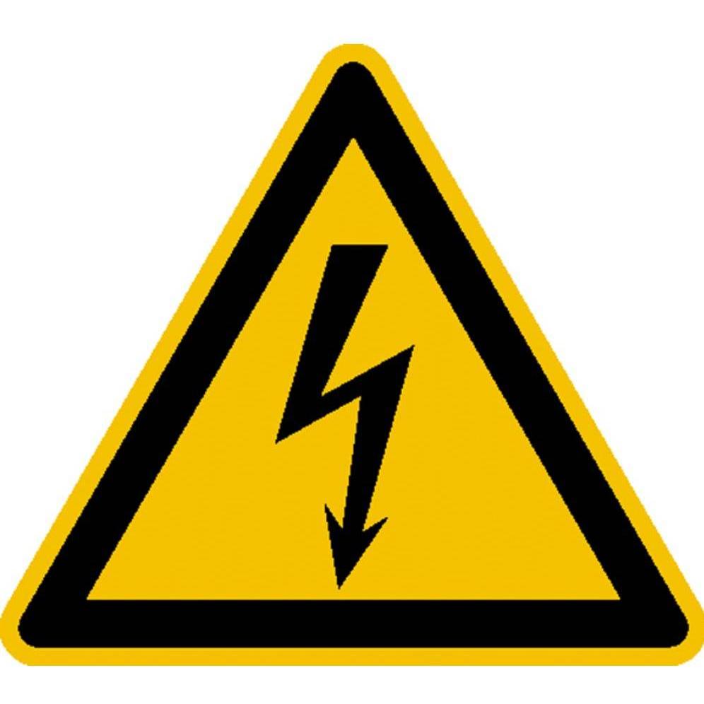 Wolk, Segnaletica di sicurezza, Warnschild Elektrische Spannung Kunststoff 315 mm ISO 7010 1 St.