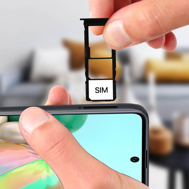 Actual product image Clappio Replacement Sim Holder Samsung Galaxy A71 (SIM holder, Galaxy A71)