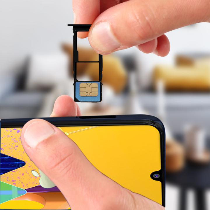 Actual product image Clappio Replacement Sim Holder Samsung Galaxy M30s (SIM holder, Galaxy M30s)