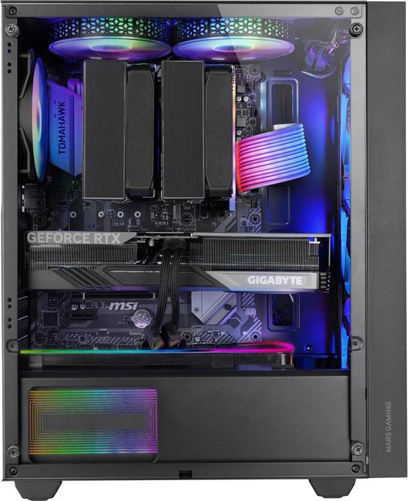 Actual product image Mars Gaming Boitier Moyen Tour Atx Mc-Air RGB Avec Panneau Vitré (Noir) (ATX, mATX, Mini-ITX)