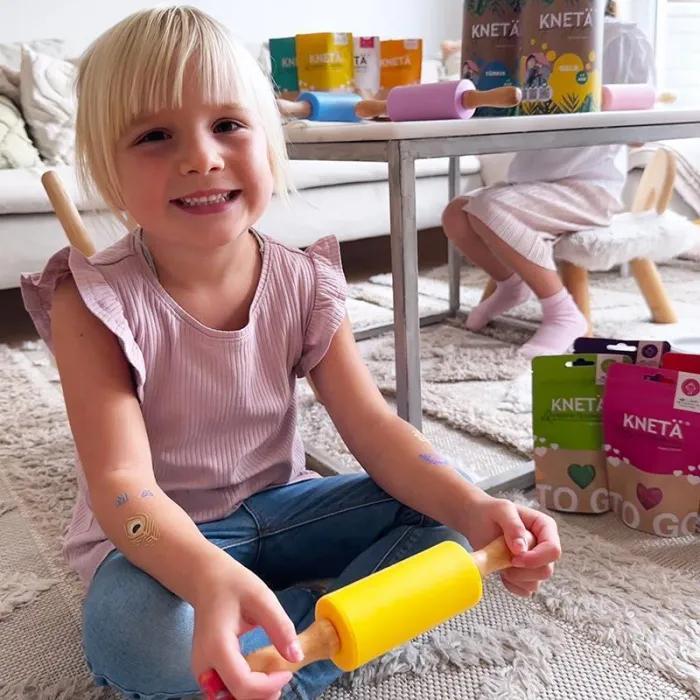 Produktbild Knetä Silikonrolli gelb