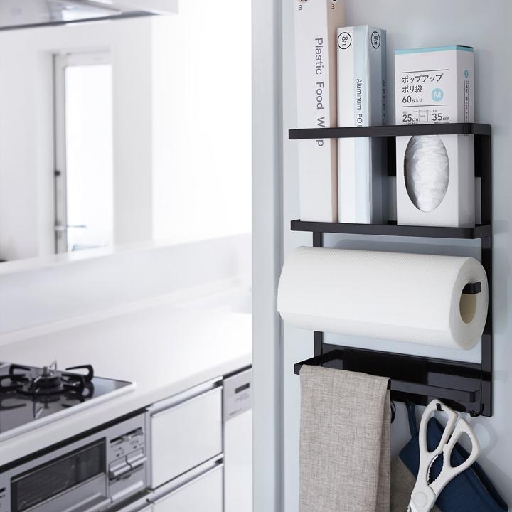 Produktbild Yamazaki Magnetic refrigerator side rack - Tower - black