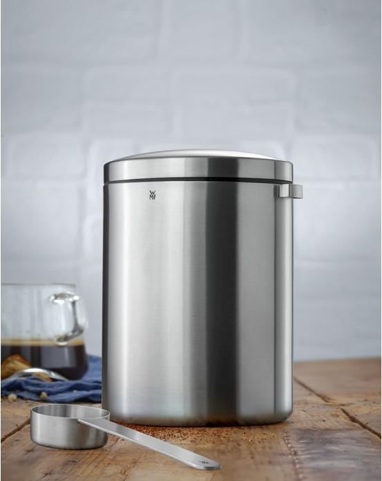Produktbild WMF Teedose Kaffeedose für 500g Edelstahldose mit Masslöffel Kult Edelstahl matt (0.50 l)