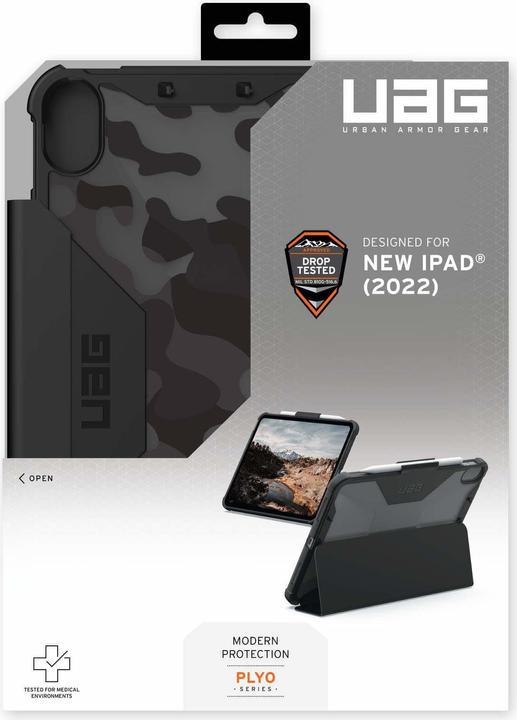 Productafbeelding UAG Plyo - obudowa ochronna z uchwytem do Apple Pencil do iPad 10.9" 10 generacja (midnight camo) (iPad)