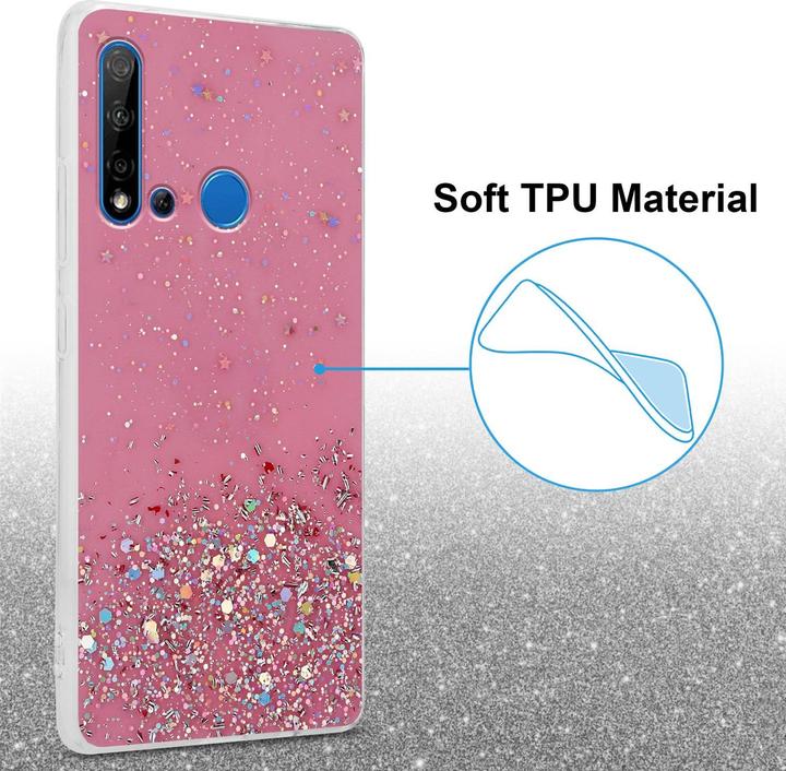 Actual product image Cadorabo TPU cover sparkling glitter (Huawei Nova 5i, Huawei P20 Lite (2019))