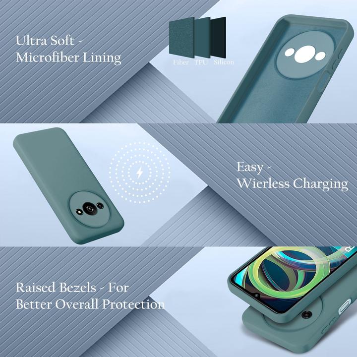 Image du produit Cadorabo Coque pour Xiaomi RedMi A3 / A3X TPU Liquid Silicone Case (Xiaomi Redmi A3)