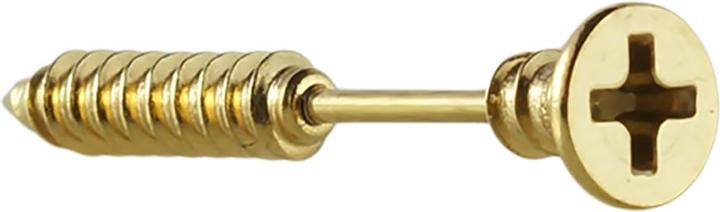 Produktbild Star Piercing Micro Barbell Kreuzschlitzschraube vergoldet (ohne Messing, Chirurgenstahl 316L)