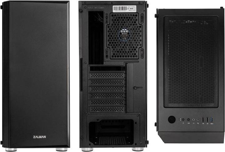 Actual product image Zalman R2 Black Computer Case Midi Tower Black (ATX, mATX, Mini-ITX, E-ATX)