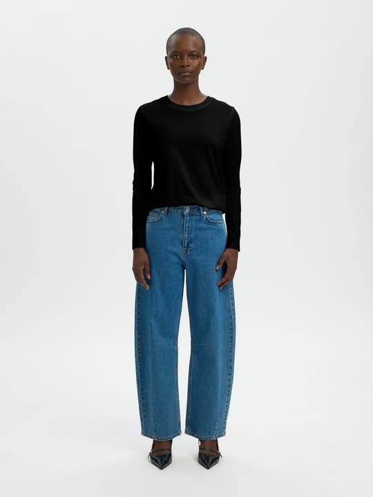 Image du produit Selected Slfessential Ls O-Neck Tee Noos (L)