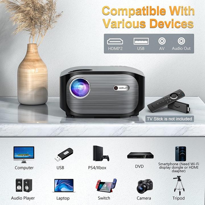 Actual product image Horlat Bluetooth Projector