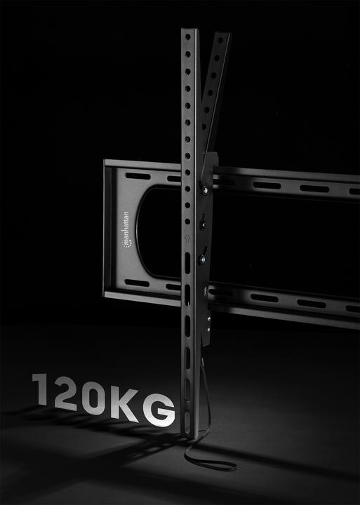 Actual product image Manhattan TV wall bracket with particularly high load-bearing capacity for large screens, tiltable (Wall, 120", 120 kg)
