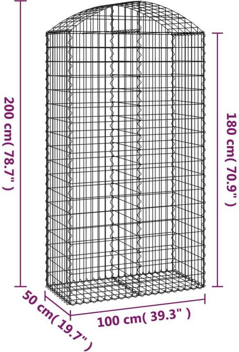 Produktbild vidaXL Gabionenkorb
