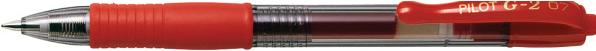 Actual product image Pilot G2 (Transparent, Red, 1 x)