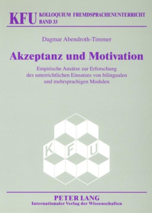 Produktbild Akzeptanz und Motivation (Deutsch, Dagmar Abendroth-Timmer, 2007)