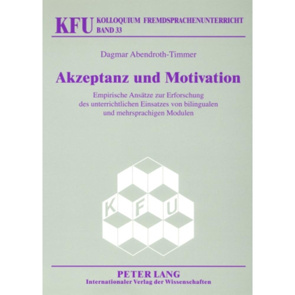 Akzeptanz und Motivation, Fachbücher von Dagmar Abendroth-Timmer