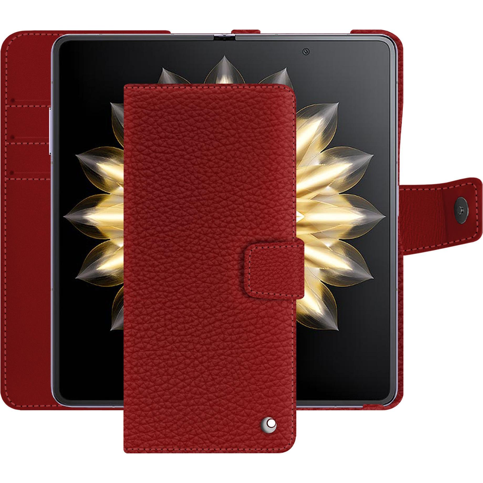 Noreve Honor Magic V2: cover in pelle (Honor Magic V2), Cover smartphone, Rosso