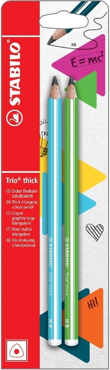 Produktbild STABILO Trio dick (3.15 mm, HB, 2 x)