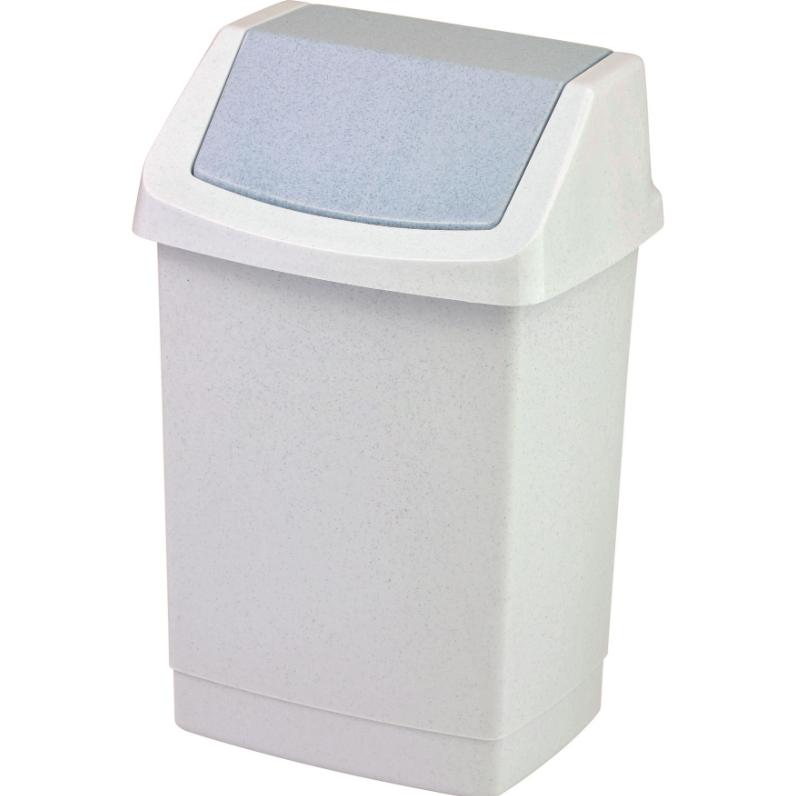 Curver Sacco per rifiuti Click-It aperto 15L Granito (CUR000109), Pattumiera, Grigio