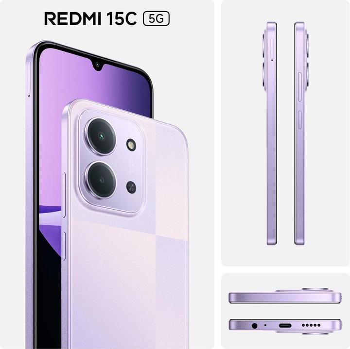 Produktbild Xiaomi Redmi 15C 5G (128 GB, Dusk purple, 6.90", Dual SIM, 5G)