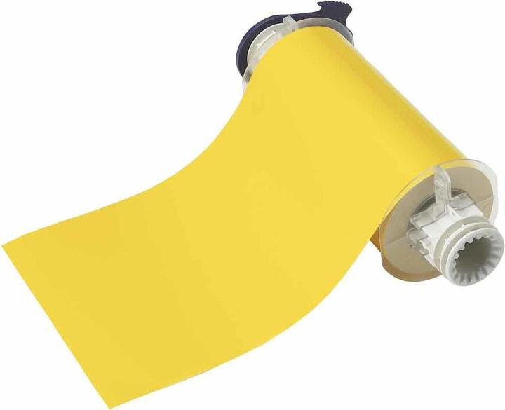 Actual product image Brady B85-178x15-595-YL, high performance vinyl tape, yellow, glossy, 178.00 mm x 15.00 m, permenant (17.78 cm)