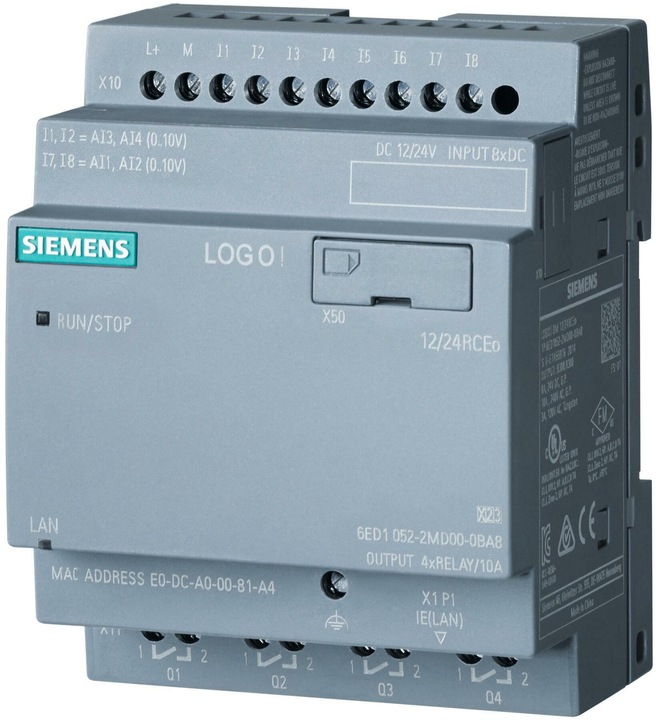 Immagine prodotto Siemens LOGO! 12/24RCEO 6ED1052-2MD08-0BA1