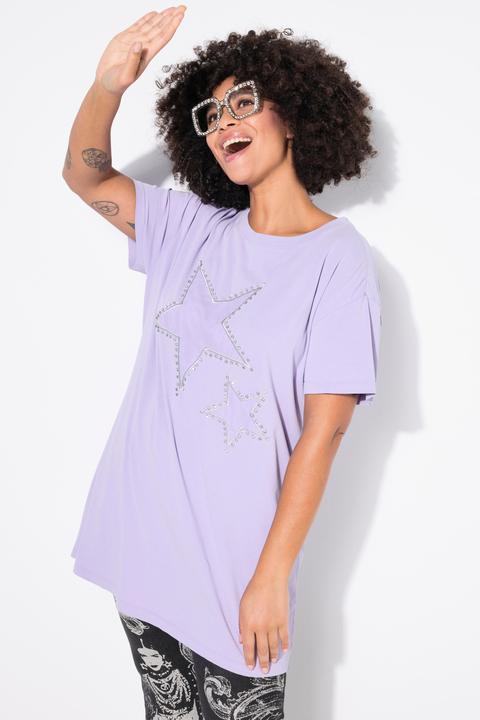Produktbild Angel of Style T-Shirt, Boxy Fit, Sterne auf Mesh (44)
