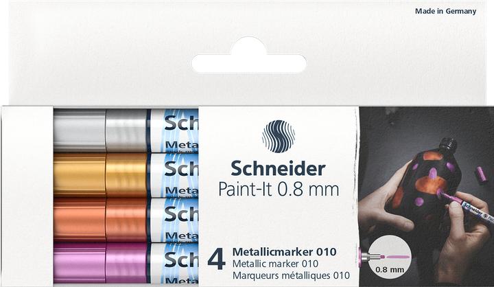 Image du produit Schneider Marqueur métallique Paint-It 010 0,8mm étui de 4 pièces (4x)
