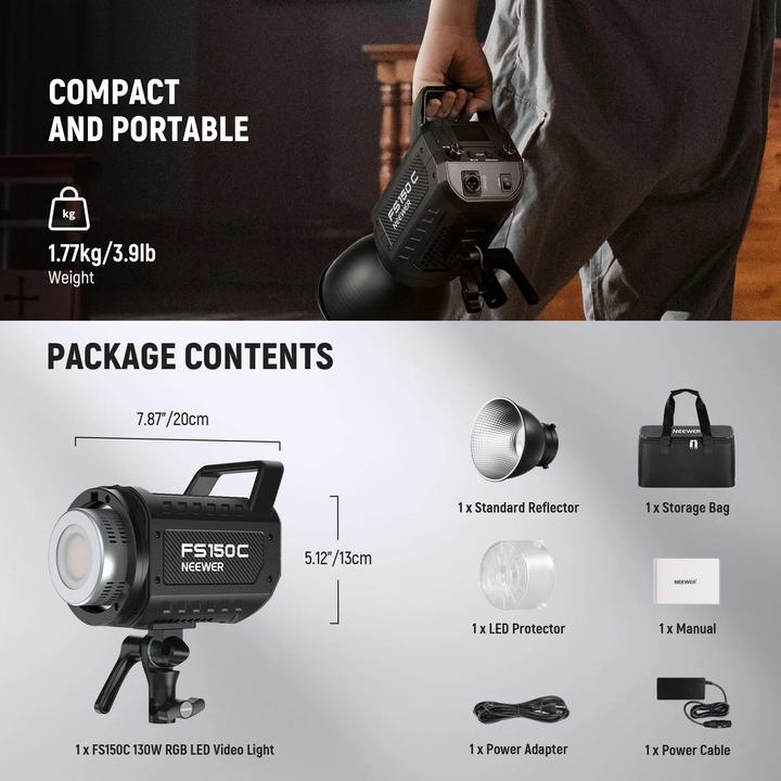 Actual product image Neewer FS150C 130W RGB Video Light (Video light)