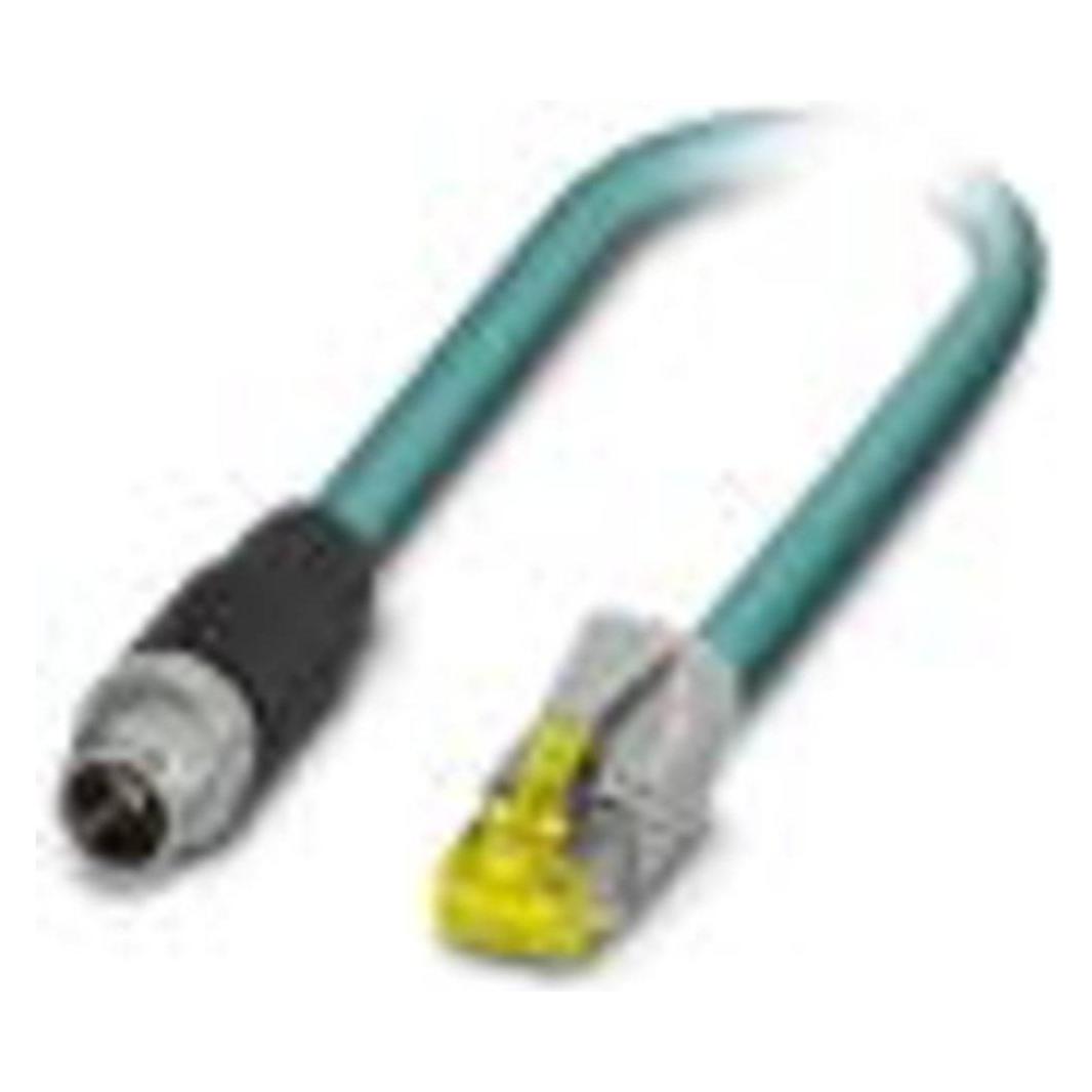 Phoenix Blu Nbc-Msx/ 1.0-94F/R4ac Cavo Di Rete Sco 1 M Cat6a S/Ftp (S-Stp) Cavo + Spina Elettrica,