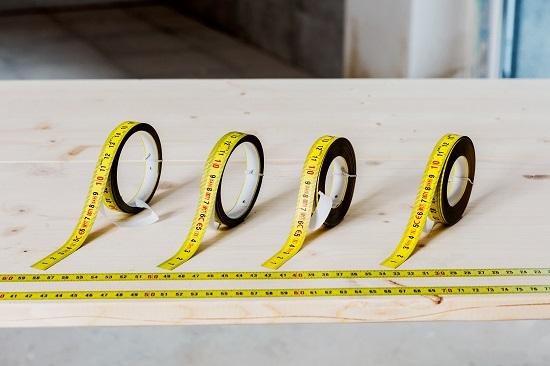 Actual product image Bahco Adhesive steel measuring tape "R" L-6m. 13mm scale from left to right (600 cm)