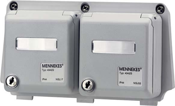 Mennekes Modulplatte grau 25033