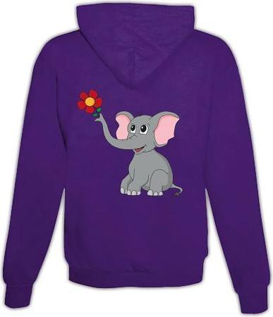 Immagine prodotto Schwesternuhr Felpa con cappuccio Elefante Unisex (L)