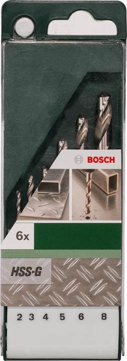 Produktbild Bosch Professional Zubehör Metallbohrer-Set (2 mm, 3 mm, 4 mm, 5 mm, 6 mm, 8 mm)