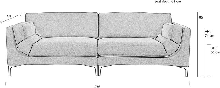 Produktbild Zuiver Balcony (3-Sitzer)