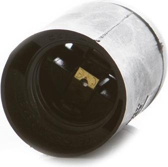 Image du produit Opal BULB SOCKET E27-6 D.3005, SMOOTH, BLACK