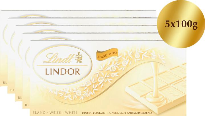 Immagine prodotto Lindt Barretta di cioccolato bianco Lindor multipack (500 g)